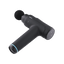 Vortix Melo Massage gun on its side showing charging port at the bottom
